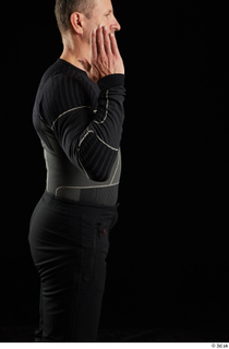 George  1 arm black thermal underwear flexing sideview 0005.jpg